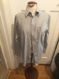 Mens M&S Man Size 16" Grey Long Sleeved Formal Shirt