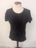 Ladies Primark 18 Navy Short Sleeve Stretch Crew T-shirt