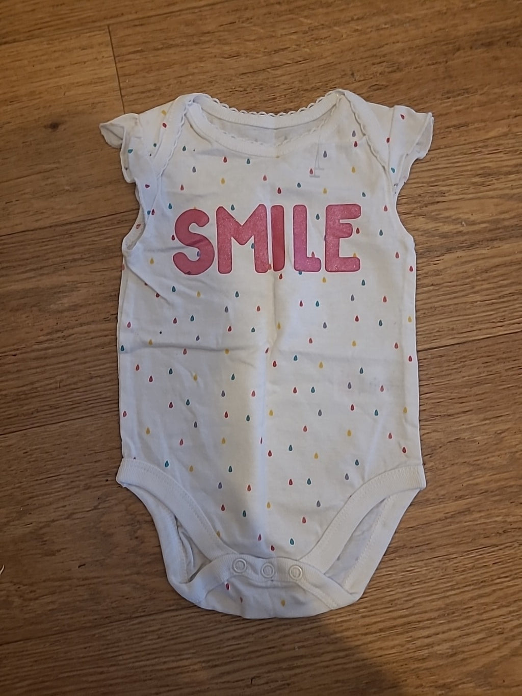 Pep&Co 3-6 Months Multicoloured "Smile" Babygrow