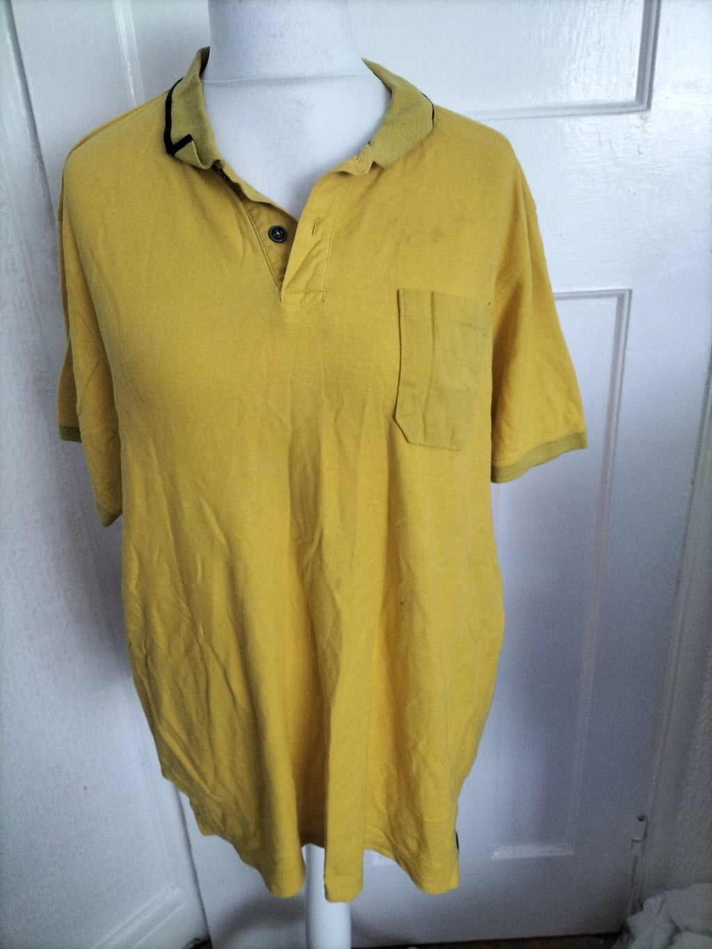 Mens Rhino Work Size 2XL Yellow Short Sleeved Polo