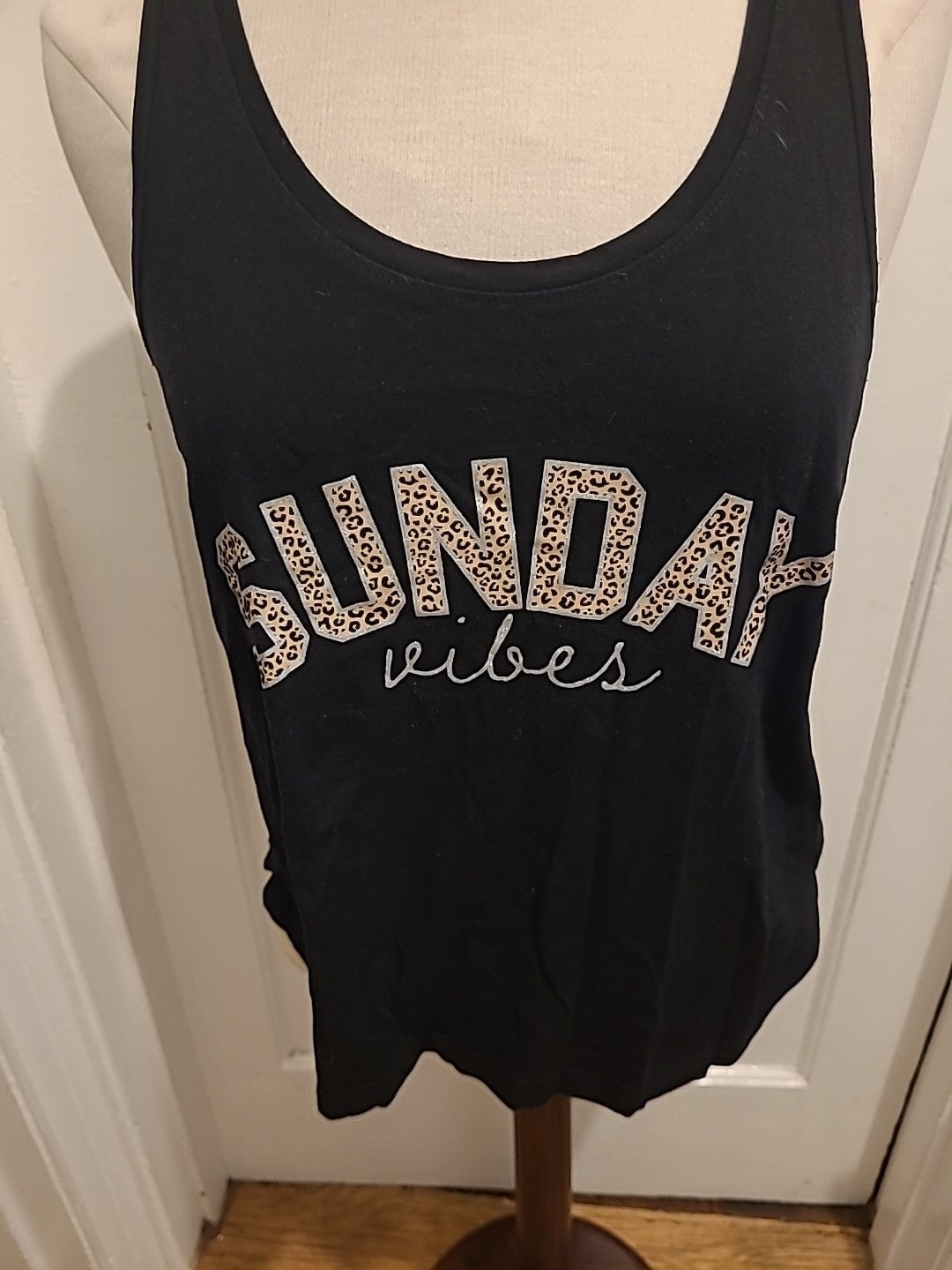 Ladies Peacocks Size 10-12 Black Relax Pyjama Top