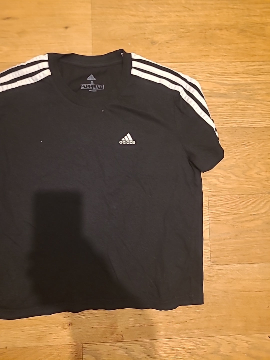 ladies size small uk 8/10 Adidas black t-shirt