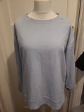 Ladies John Lewis Size 14 Pale Blue Pullover Jumper