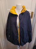 Mens Oxford Blue Size 2XL Navy And Yellow Rain Coat