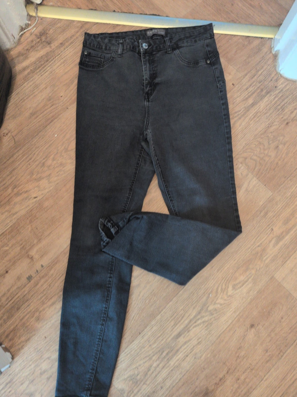 Ladies Denim&Co Primark Size 14 Dark Grey/Charcoal Jeans Slim