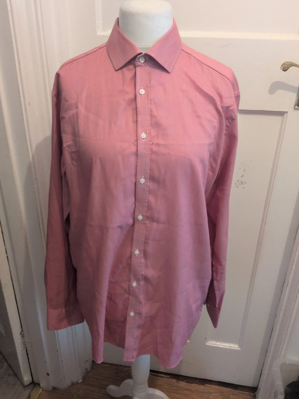 Venti EU 43 Red And White Long Sleeve Shirt