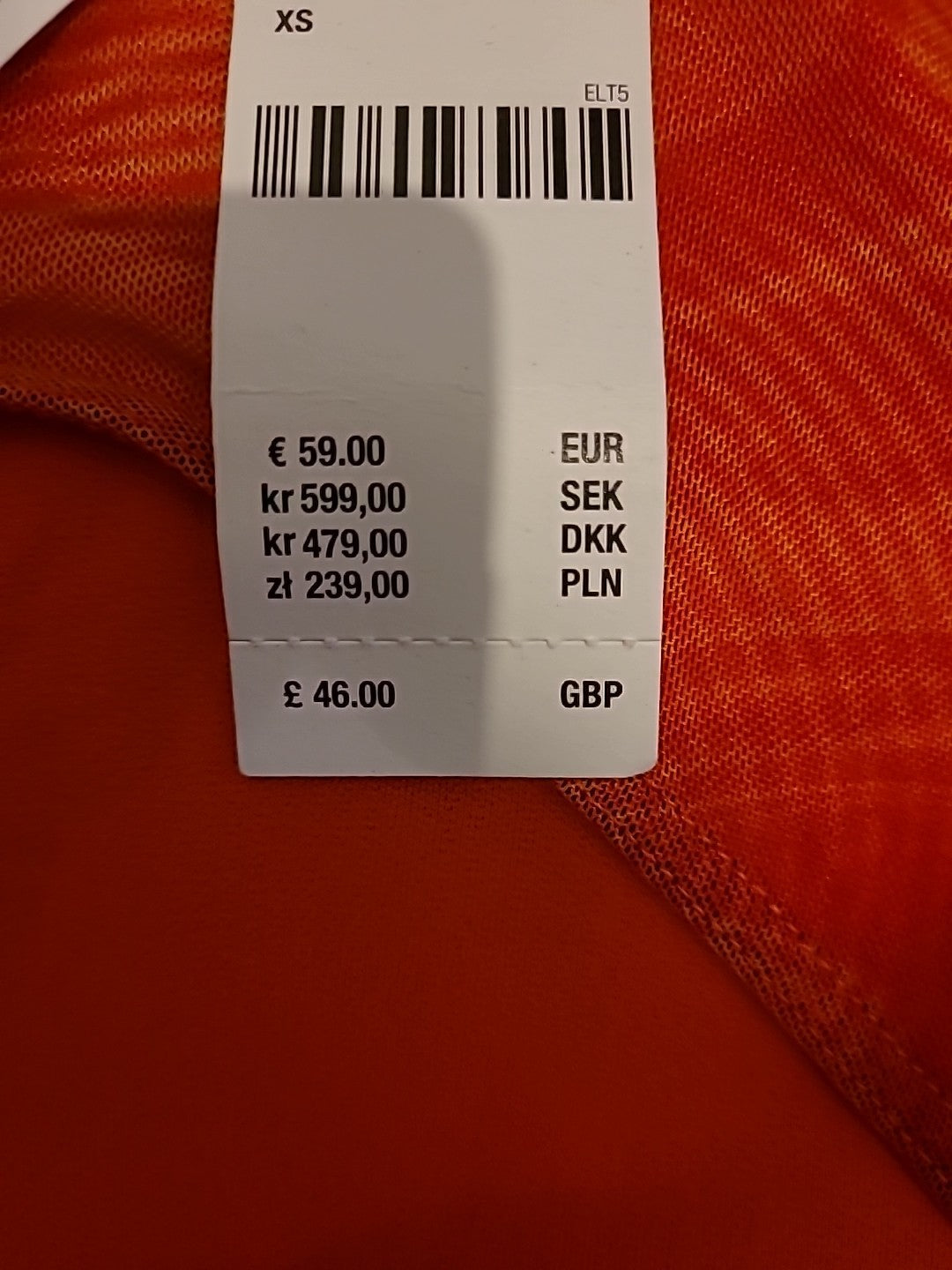 Brand New Ladies Urban Outfitters Size XS Orange Long Sleeved Cut Out Dress