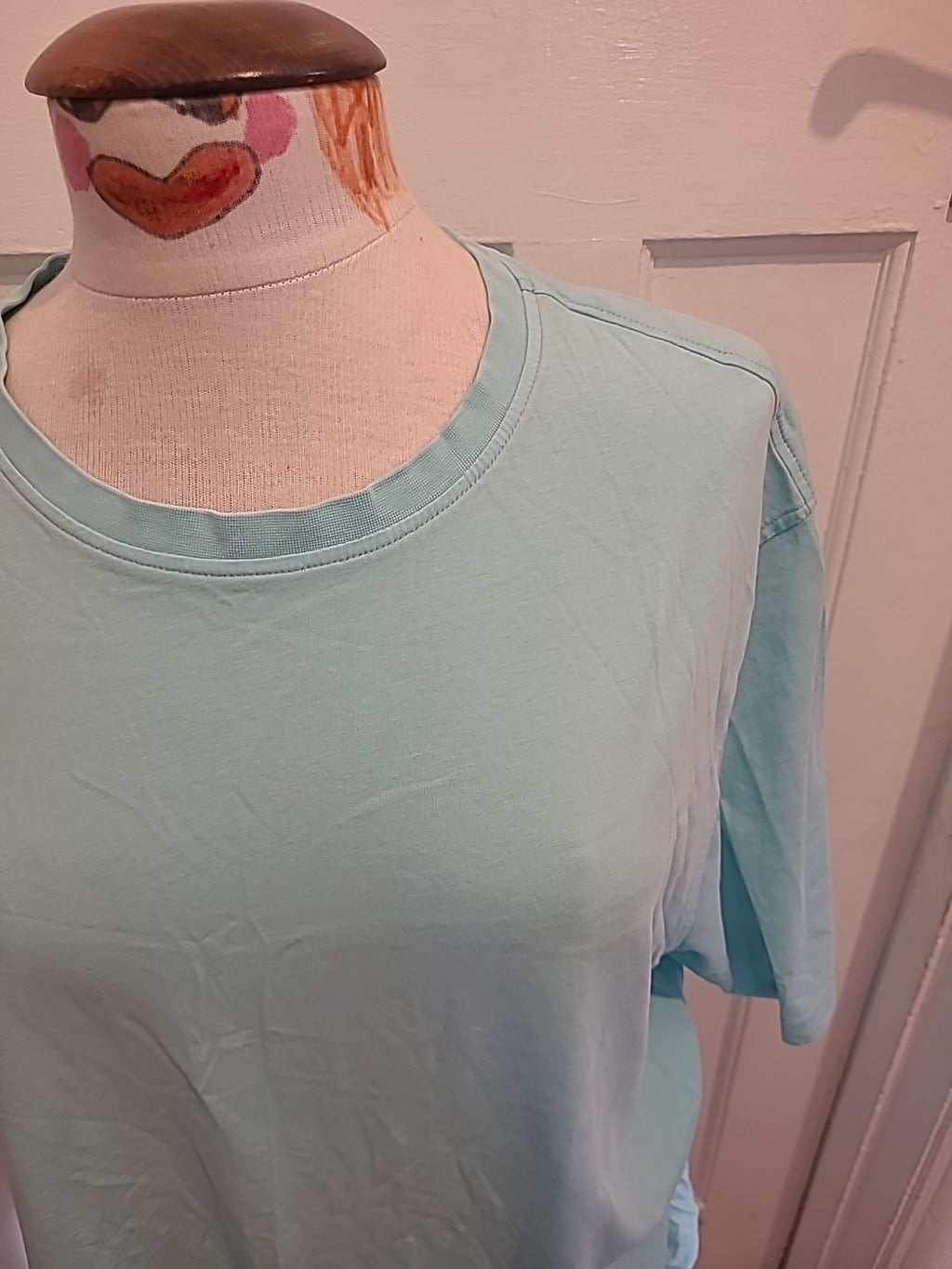 Mens Marks And Spencer Size 2xl Turquoise Short Sleeved Tshirt