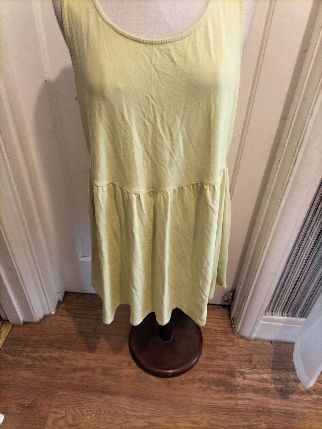 Ladies New Look Size 18 Lime Sleeveless Dress