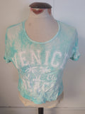Girls New Look Age 14-15 Years Blue Venice Print T-shirt Short Sleeve