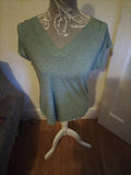 Ladies Per Una 12 Light Jade Short Sleeved Blouse