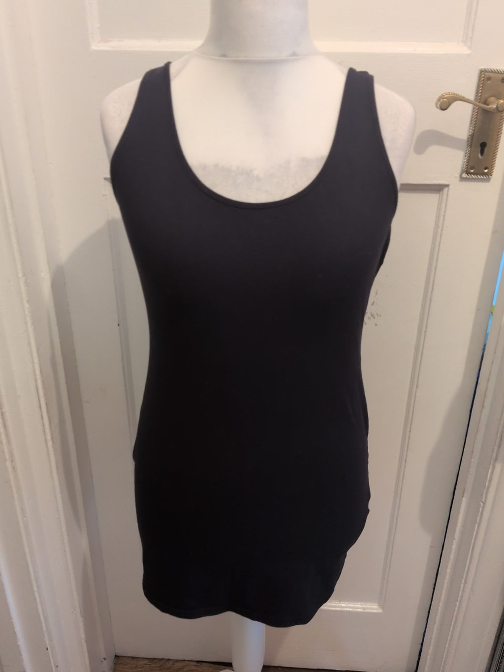 New Look 16 Black Sleeveless T-shirt
