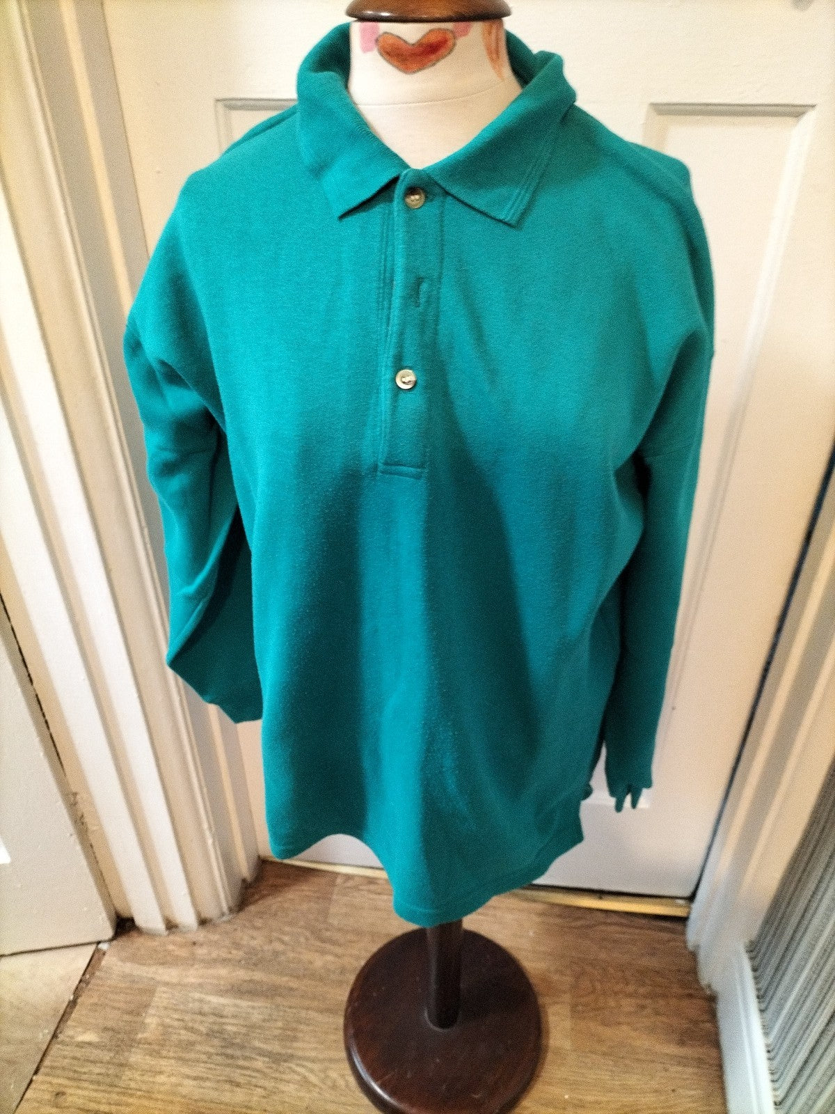 Mens Size XL Casual Sportif Teal Jumper