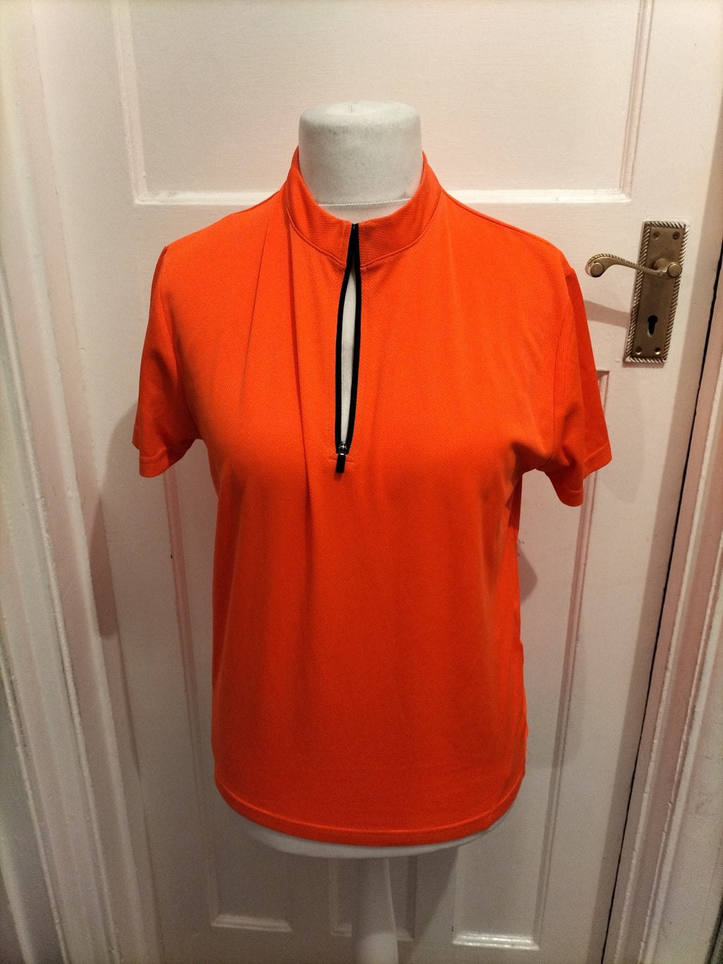 Ladies Ridge Size Small Neon Orange Cycling Jersey
