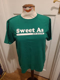 Mens Size Small Green "New Zealand" Short Sleeved Tshirt