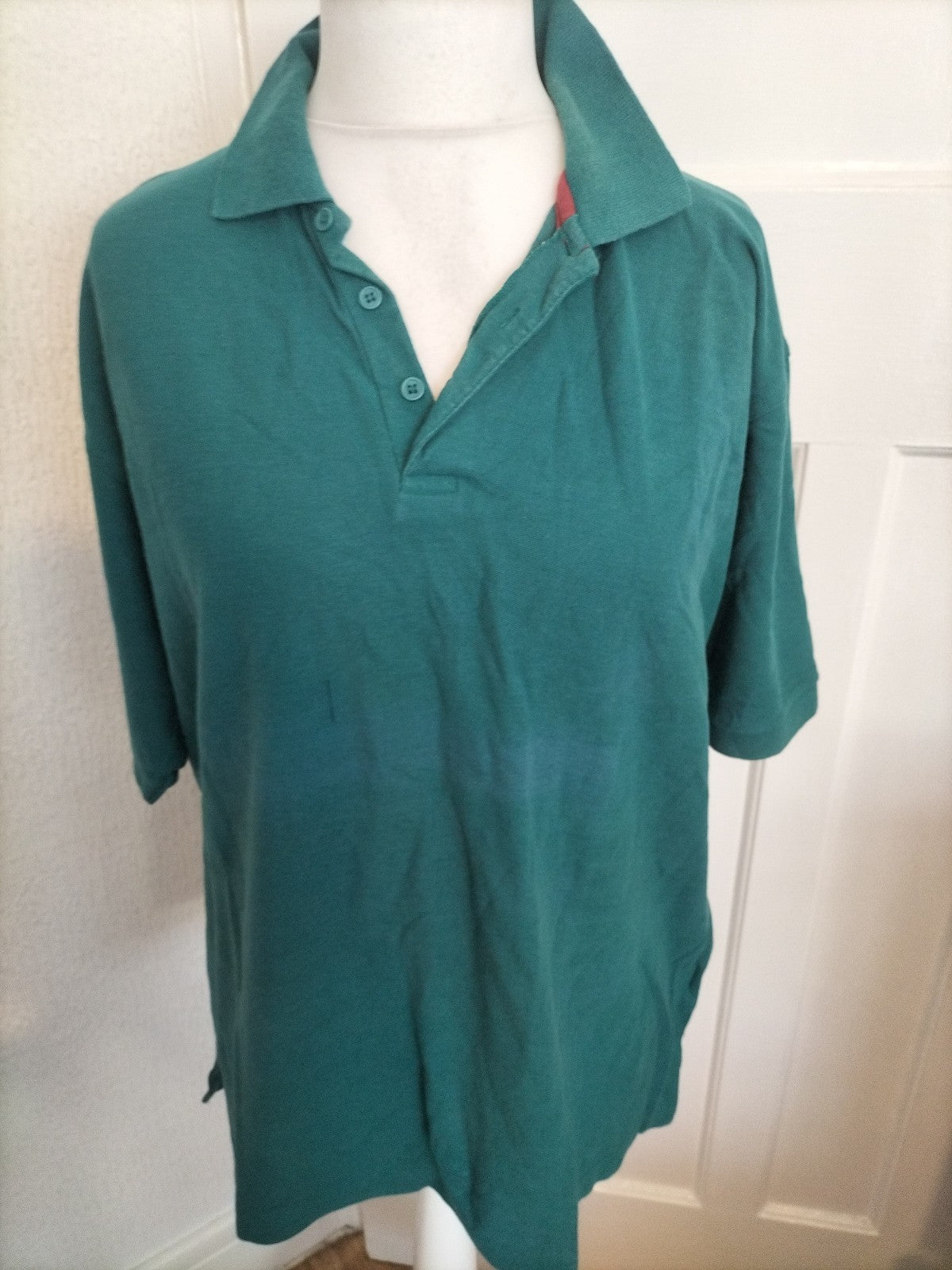 Mens Antartex Size XL Teal Polo Short Sleeve