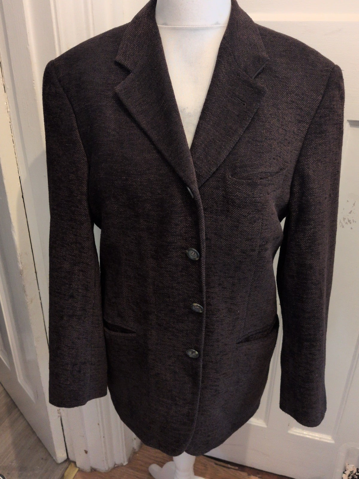 Gashgais Large Dark Brown Suit Jacket