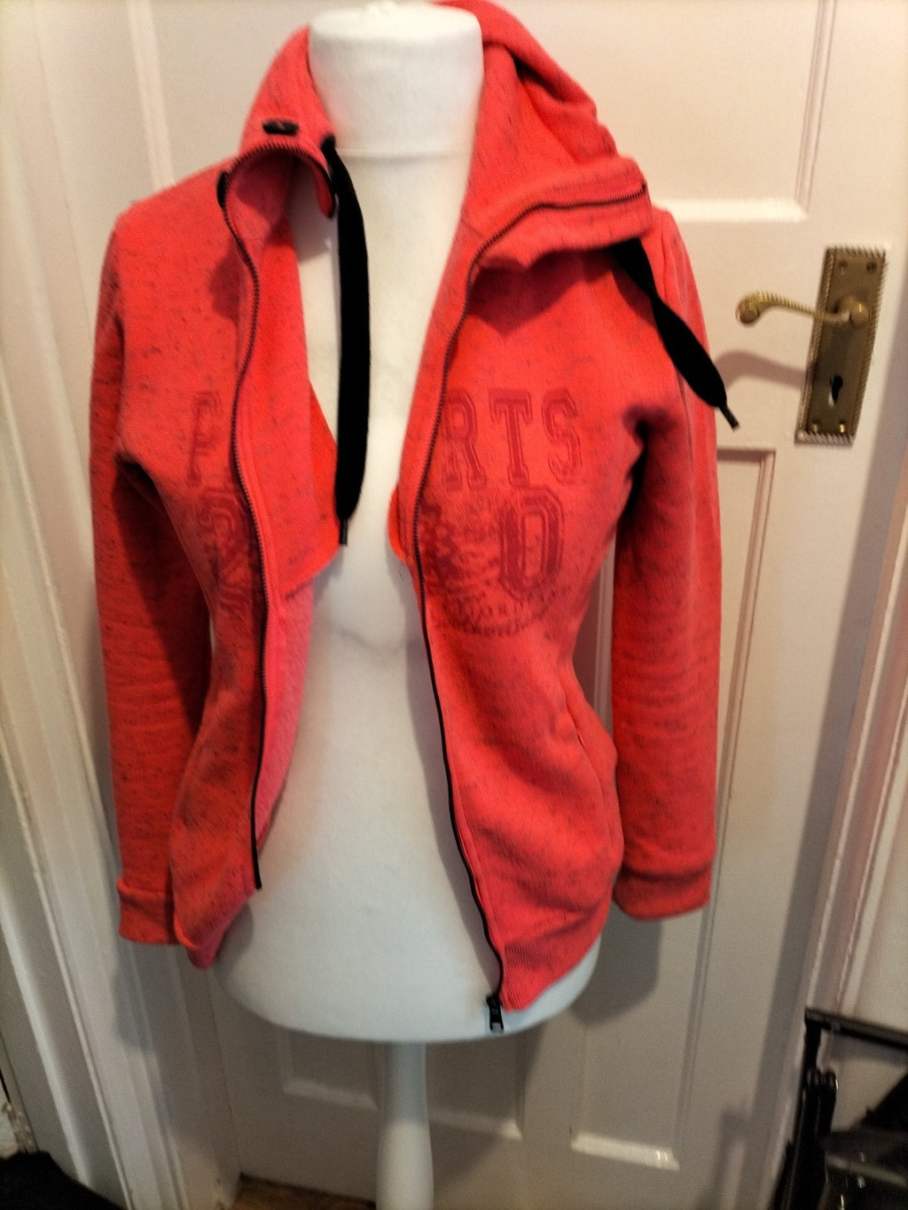 Ladies PK Sports Size Medium Hot Pink High Neck Zipped Jacket