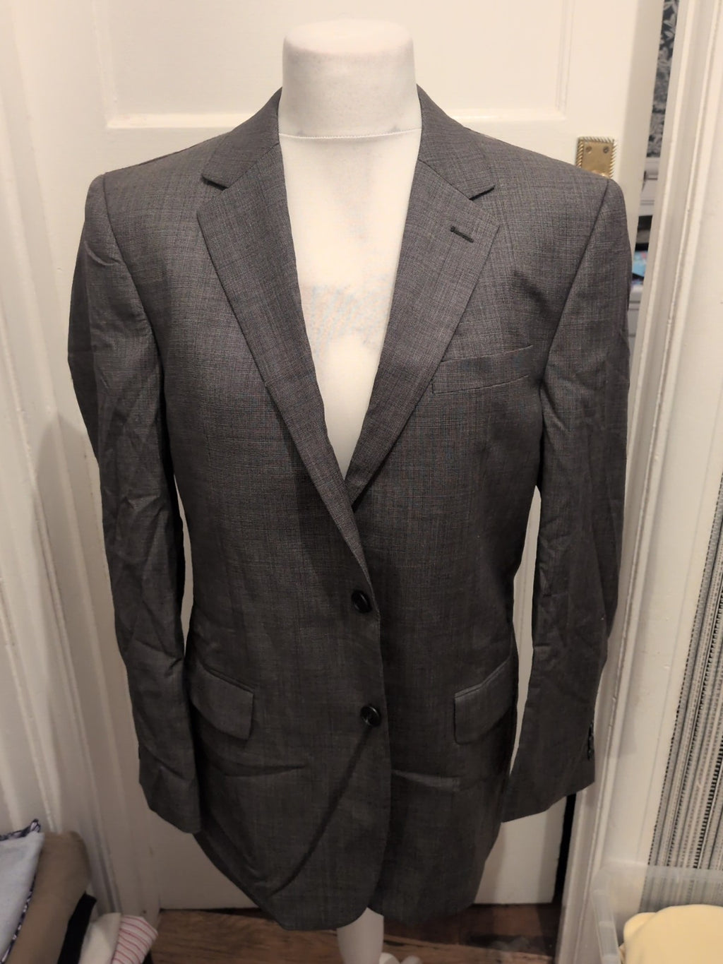 Mens Paul Costelloe Size Large Grey Suit Jacket