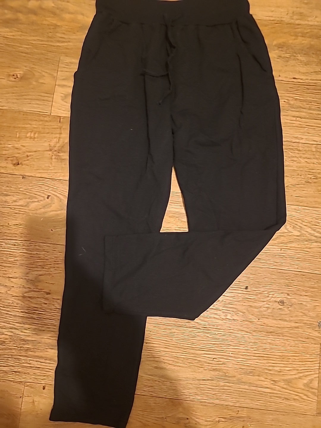 Ladies Raspberry One Size Black Joggers