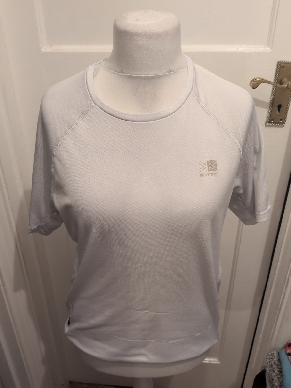 Mens Karrimor Run Size L White Short Sleeved T-shirt