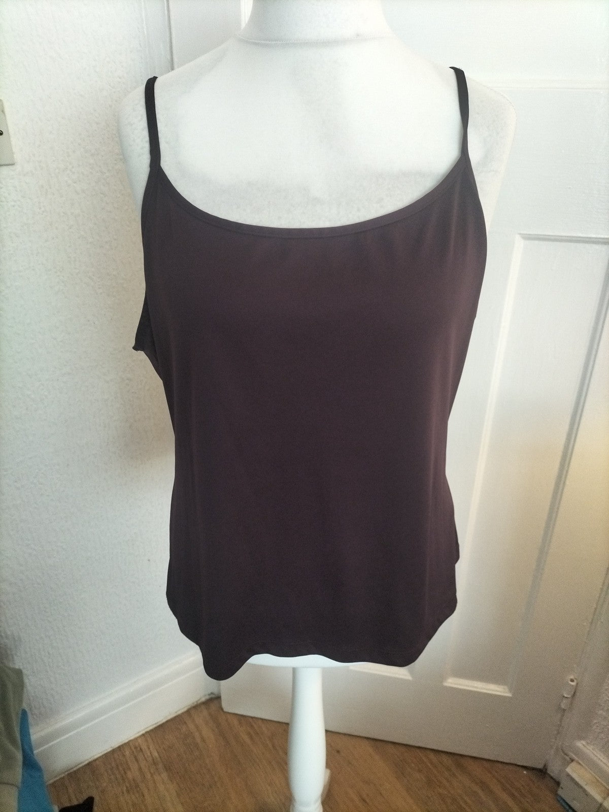 Ladies George Size 22 Dark Purple Lilac Sleeveless Blouse