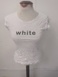 Ladies New Look Size 6 White Short Sleeve T-shirt