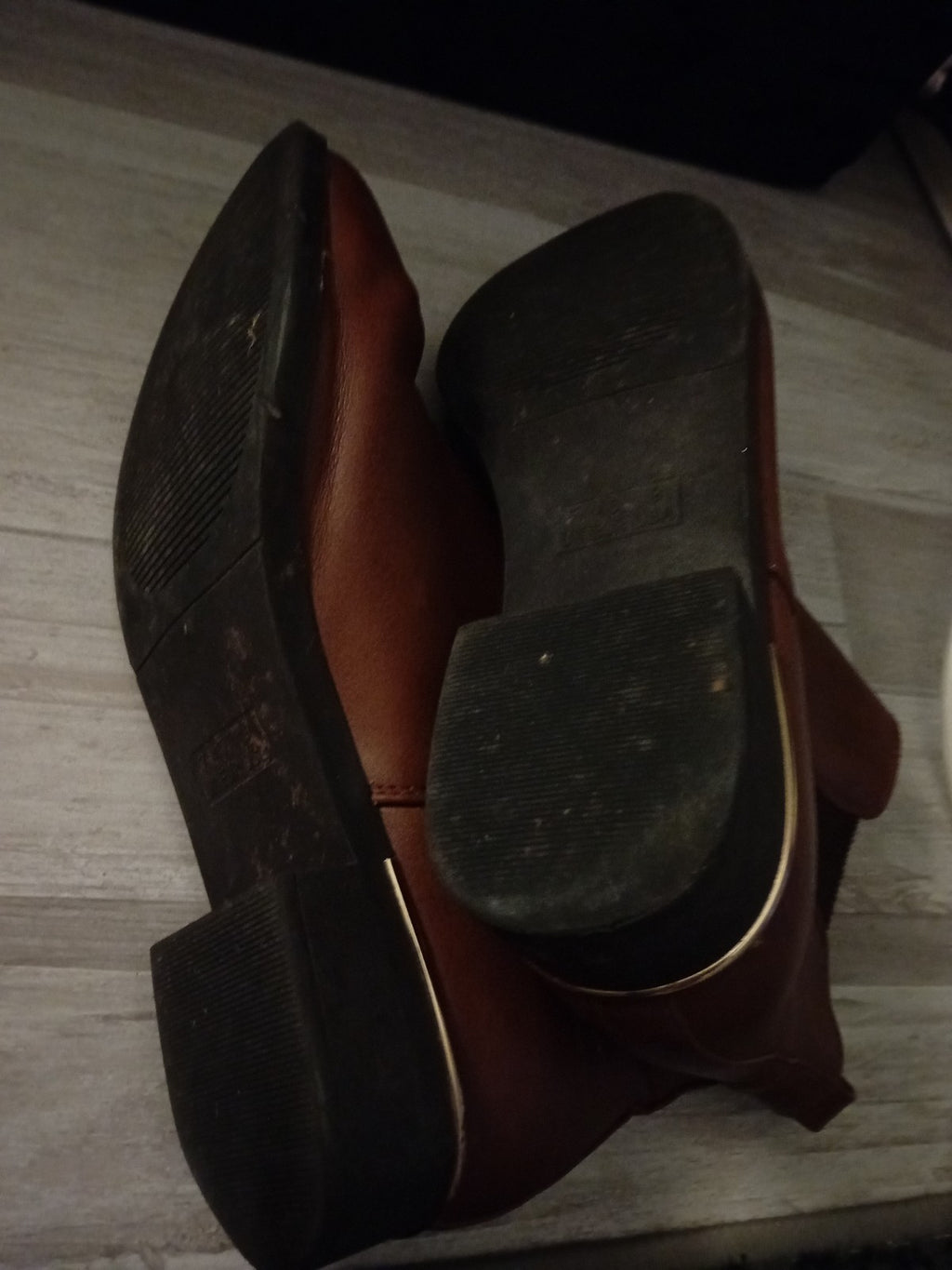 Ladies Tan Boots Wide Fit Size 7 Primark Free Delivery