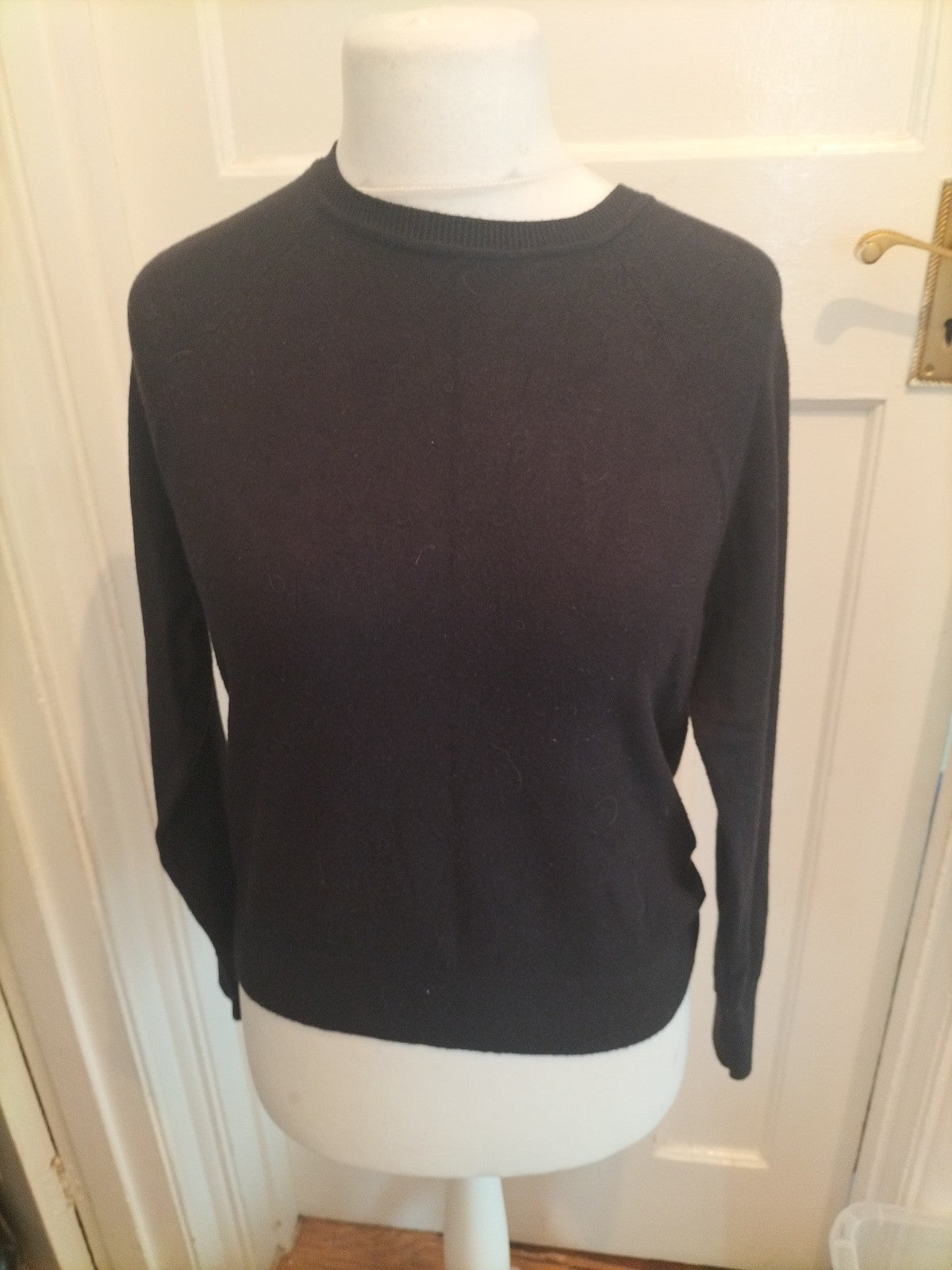Tu 12 Black Crew Neck Pullover Jumper