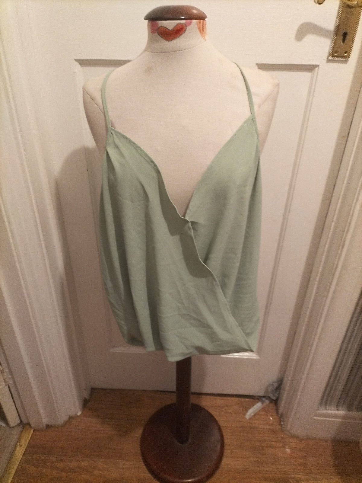 Ladies Shein Size XL Mint Layered Blouse