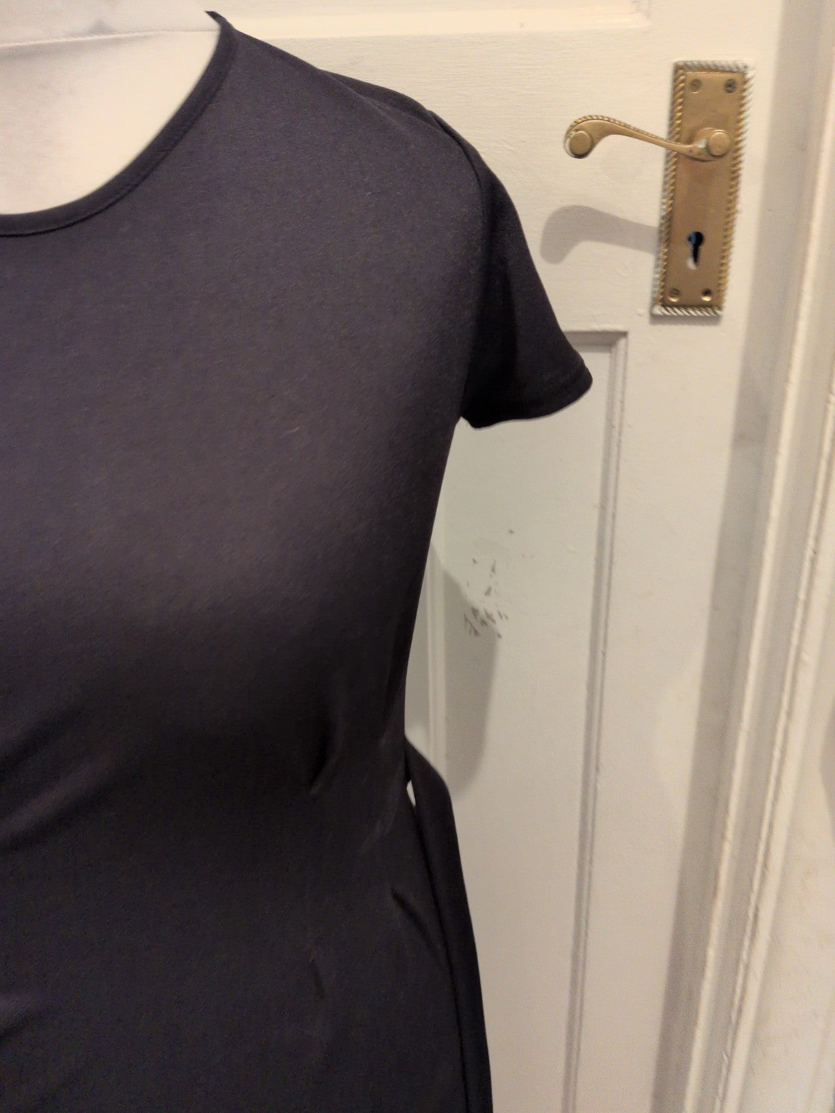 Boohoo 14 Black Short Sleeve Dress