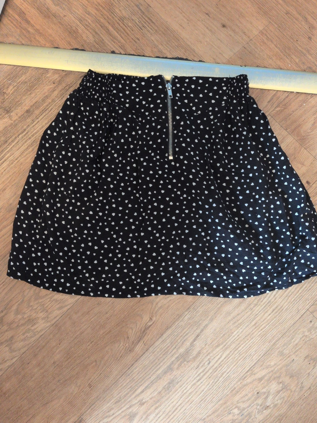 Ladies H&M Divided 12 Navy Heart Stretchy Mini Skirt