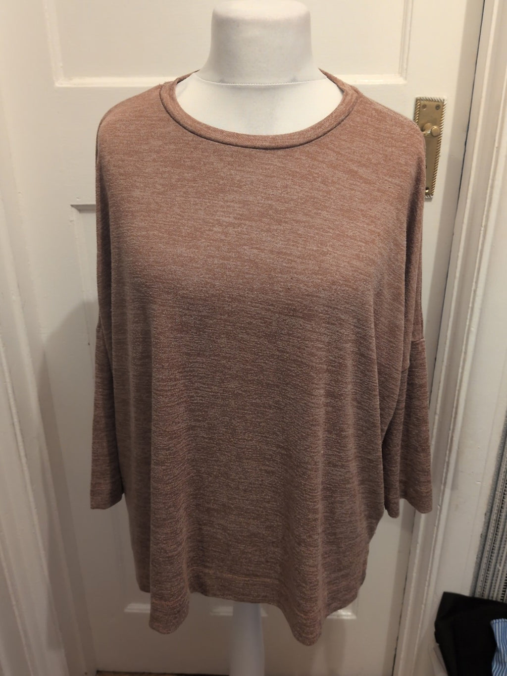 Ladies Primark Size 18-20 Brown Long Sleeved Jumper