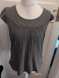 New Look 12 Charcoal And Black Patterned Short Sleeve T-shirt