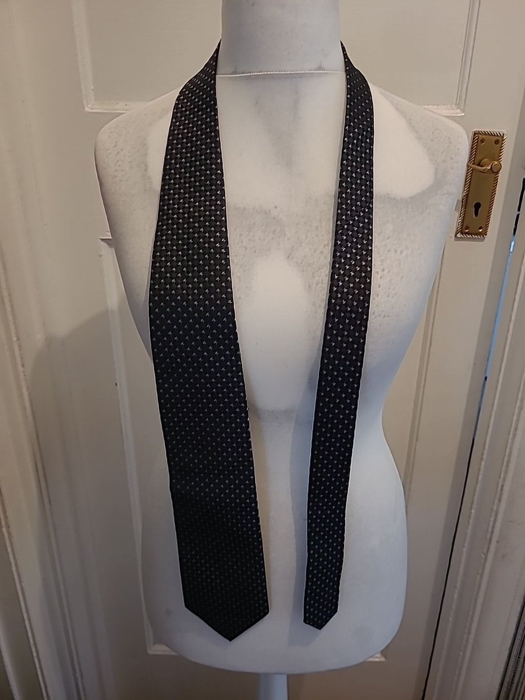 Marks And Spencer Black/Silver Tie