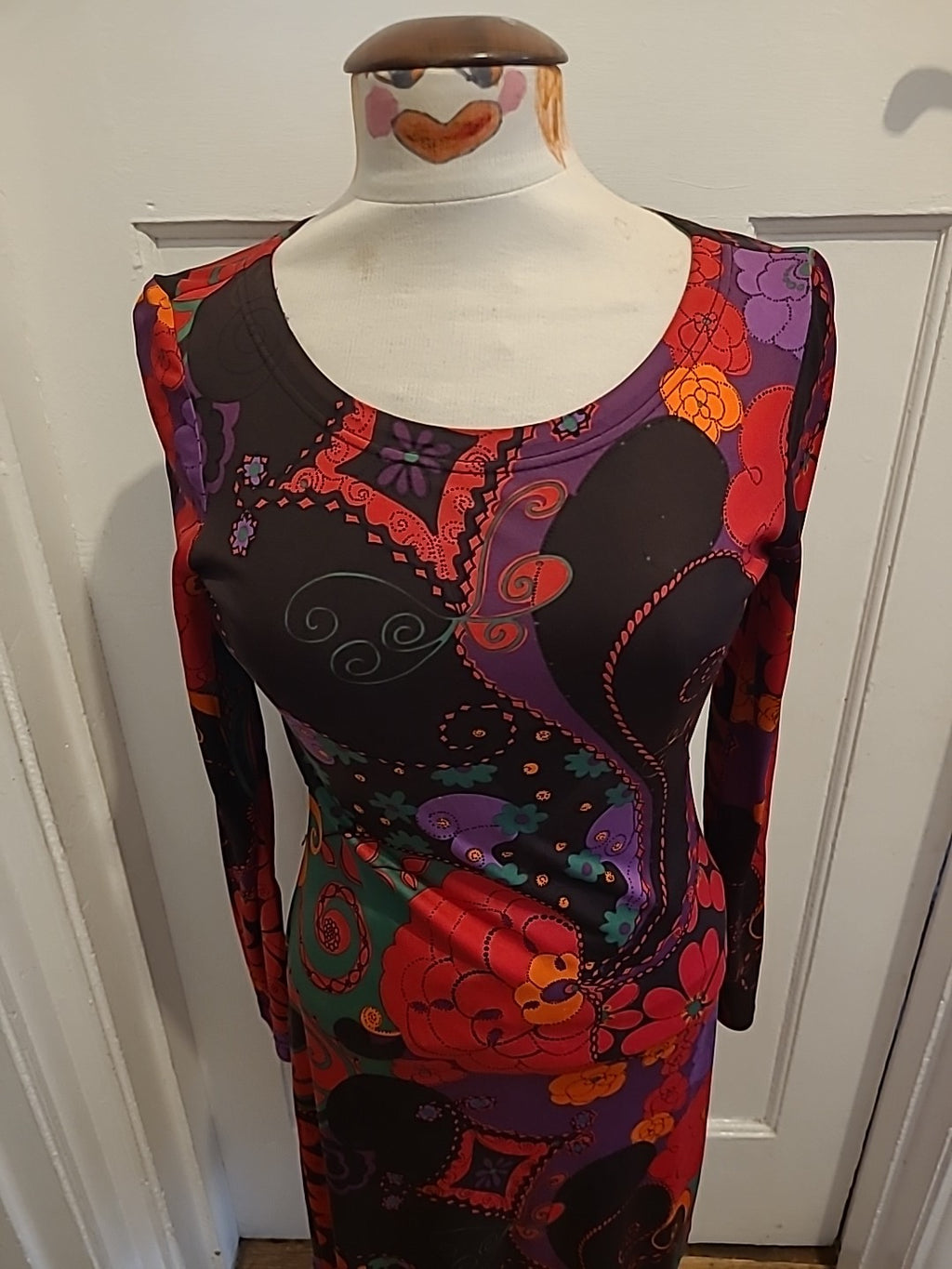 Ladies L.K.Bennett Size 10 Multicoloured Long Sleeved Dress