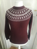 Mens Burton Size XS Purple And White Pullover Jumper