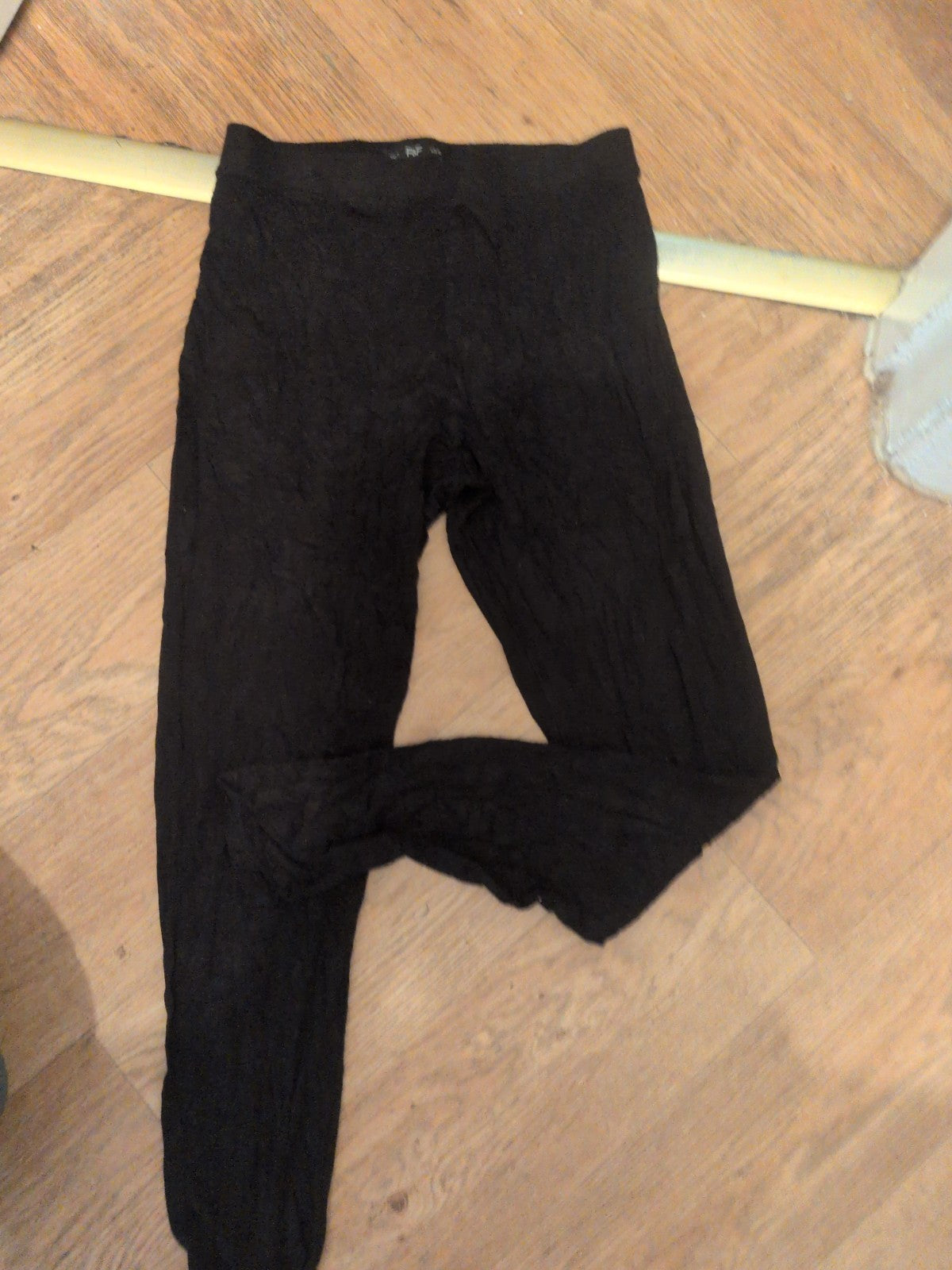F&F Medium Black Full Length Leggings Elasticated