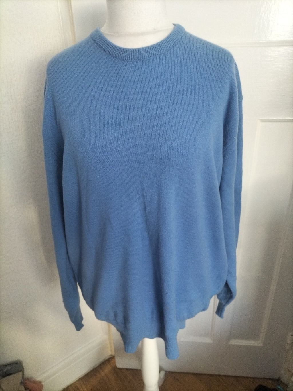 Hawick Knitwear 2XL Blue 100% Wool Jumper Pullover