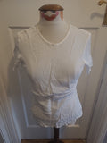 Ladies Size S/M White Short Sleeved Tshirt