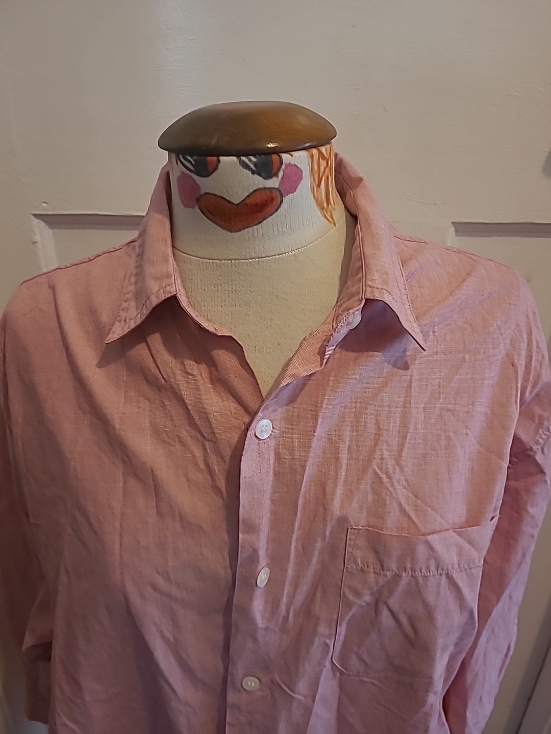 Ladies Maternity Size 16 Pink Short Sleeved Blouse