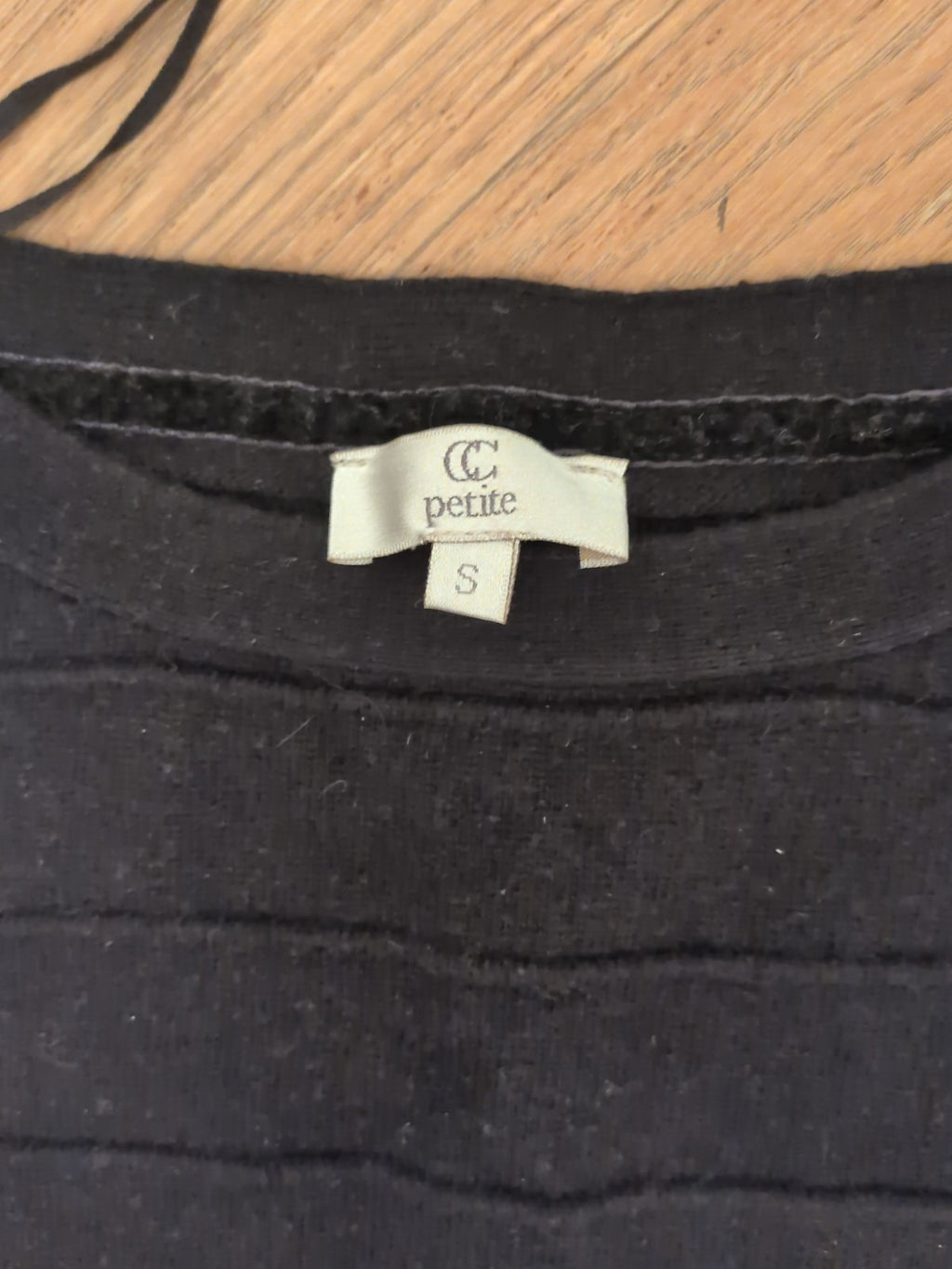 Cc Petite Small Black Top Long Sleeve