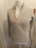 Ladies Craighoppers Size 10 Beige Collared Pullover Jumper