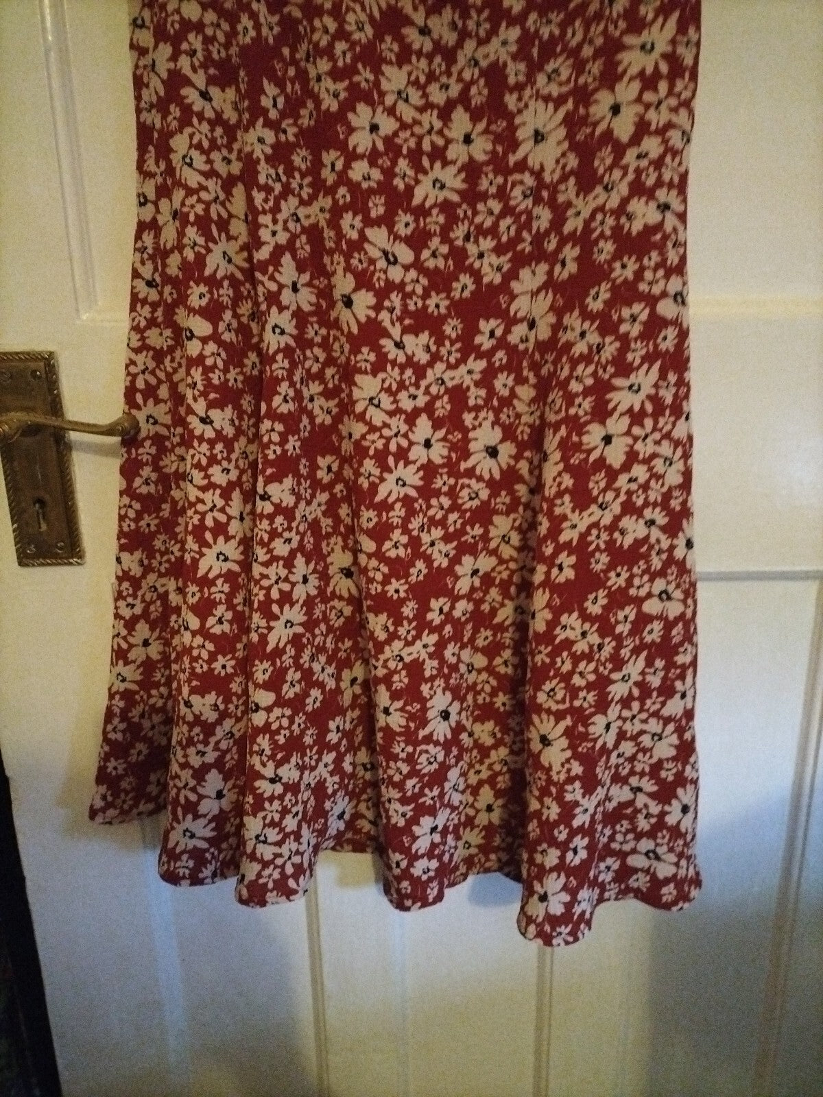 Ladies Sweewë Size Small Red/white Floral Sleeveless Dress