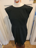 Ladies Next Tailoring Size 10 Black Sleeveless Midi Dress(Couple Small White...