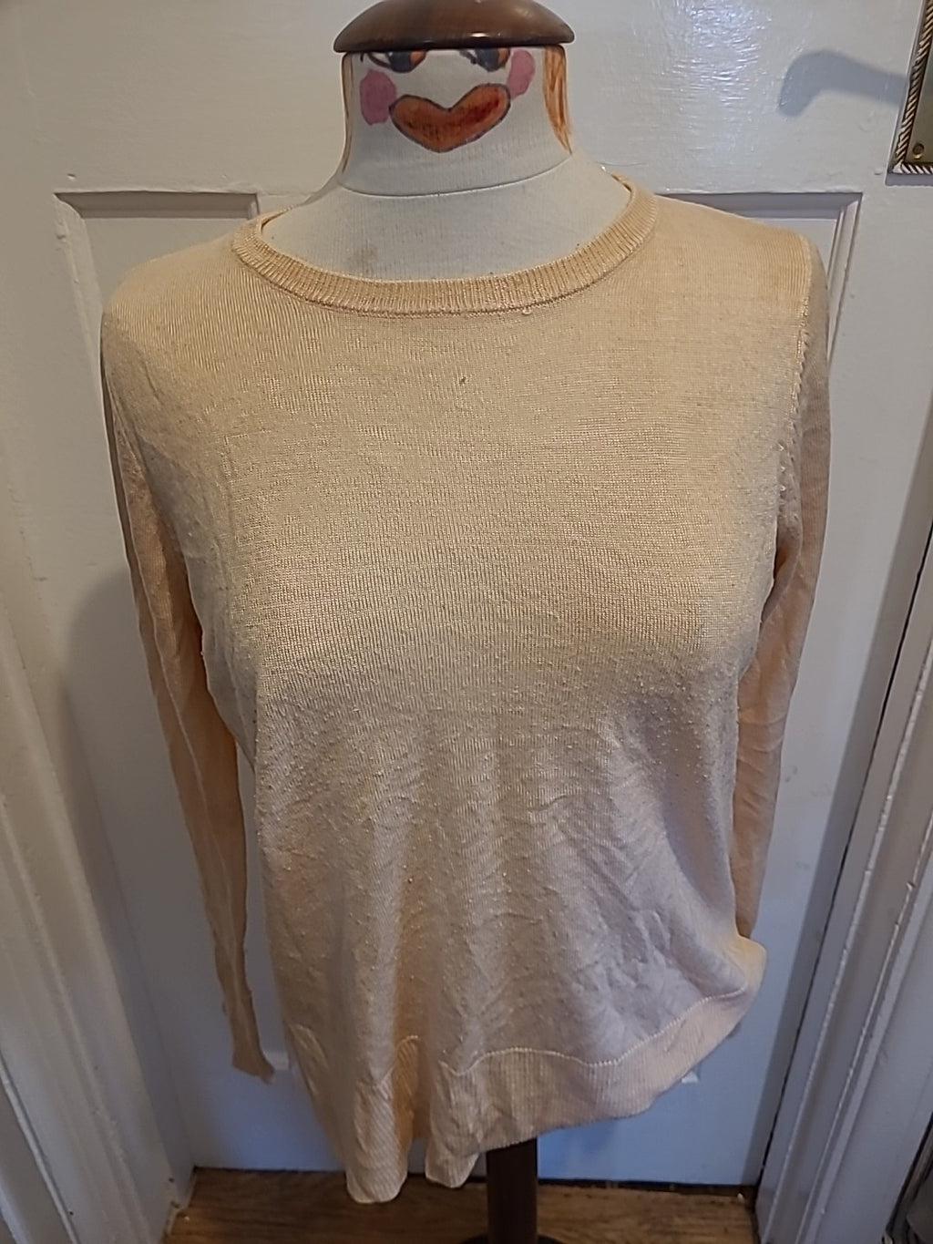 Ladies Primark Size 14 Baby Pink Lightweight Jumper(Bobbling)