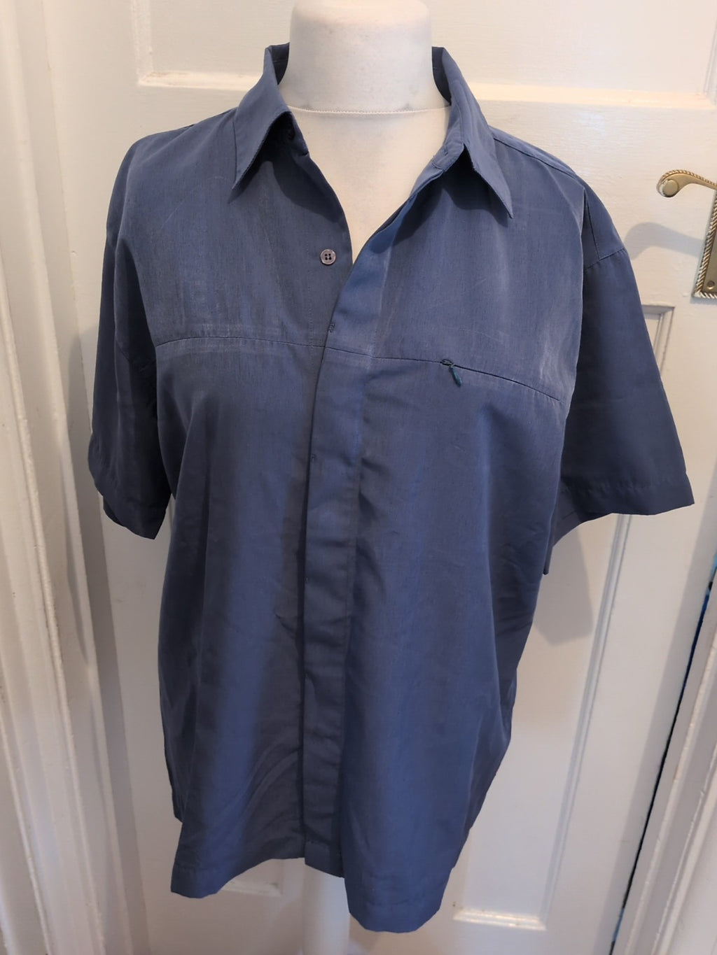 Petroleum Large Blue Short Sleeve Shirt