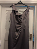 Debenhams 12 Silver Lined Sleeveless Dress