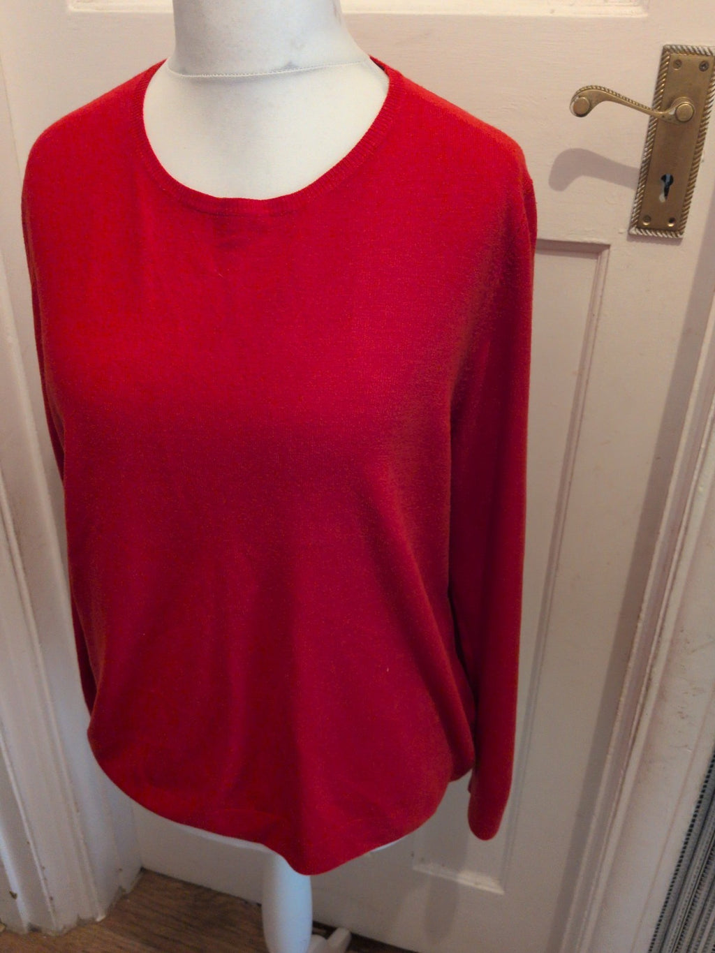 Ladies Marks And Spencer Size 20 Red Pullover Jumper