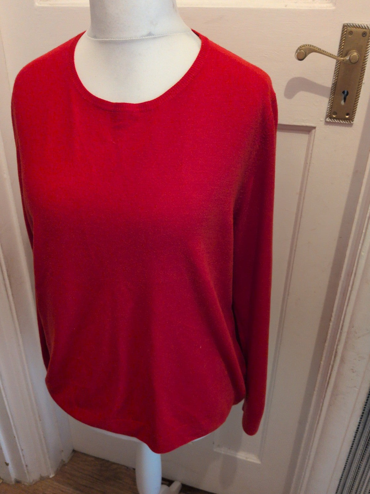 Ladies Marks And Spencer Size 20 Red Pullover Jumper